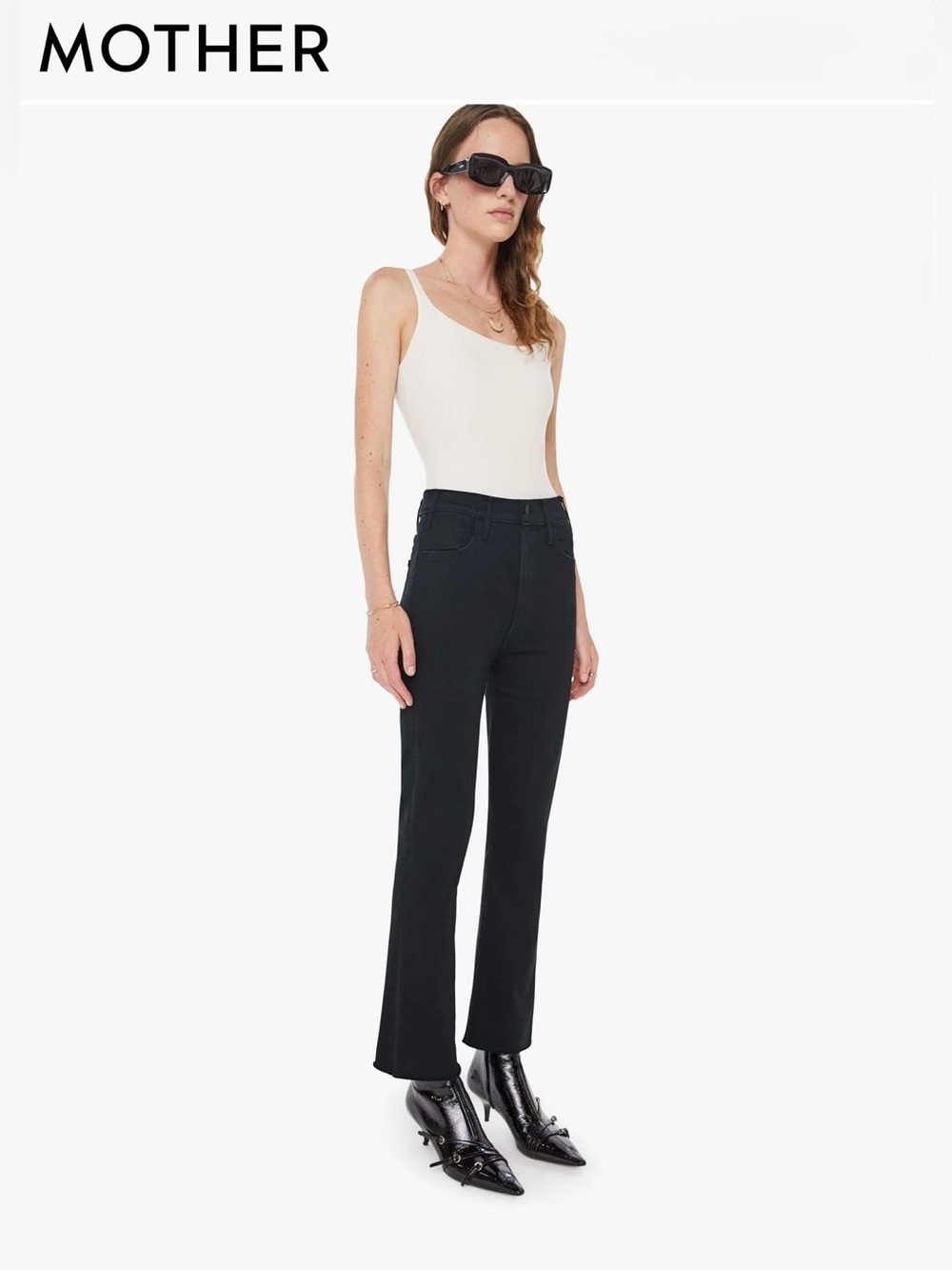 MOTHER The Hustler Ankle Fray Jean in Not Guilty